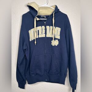 Notre Dame full zip hoodie▪️Stadium Athletics ▪️ medium